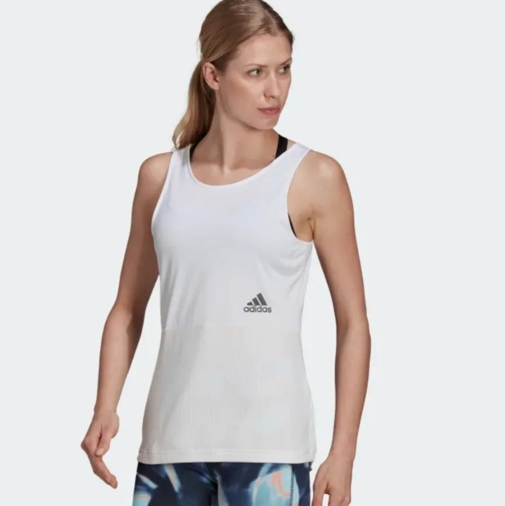 NWT ADIDAS Zoe Saldana AEROREADY YOU FOR YOU Rib Tank Top L